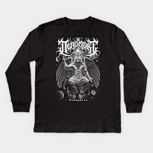 Baphomeow Kids Long Sleeve T-Shirt